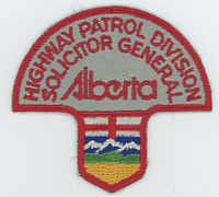 CANADA,ALBERTA,ALBERTA SOLICITOR GENERAL HIGHWAY PATROL 1